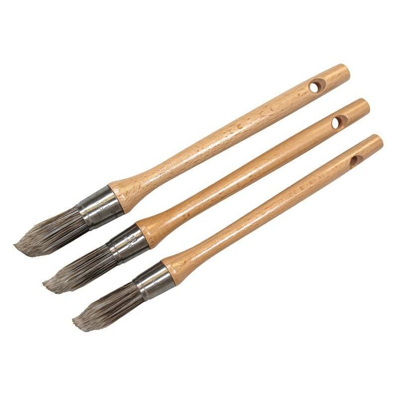 Faithfull - 75FAIPOINT3 Pointed Brush Set, 3 Piece FAIPBPOINT3