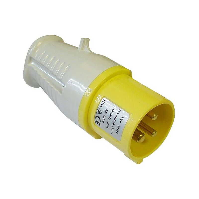 Faithfull - FPPPLUG110 110v Replacement Yellow Plug 16 Amp