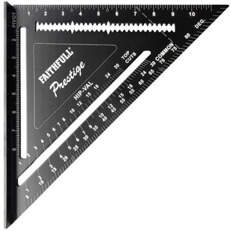 Faithfull Prestige Quick Square Black Aluminium 300mm (12in)