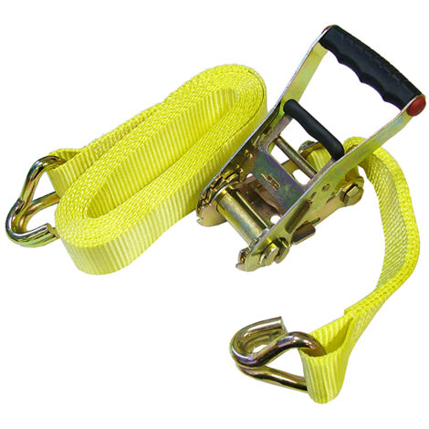 Faithfull Ratchet Tie-Down 5m x 50mm Trucker Breaking Strain 4000kg FAITDTRUCK52