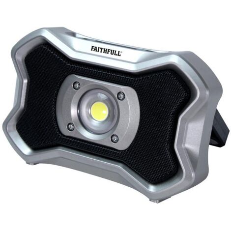 Faithfull Rechargeable 20W Work Light With Speaker