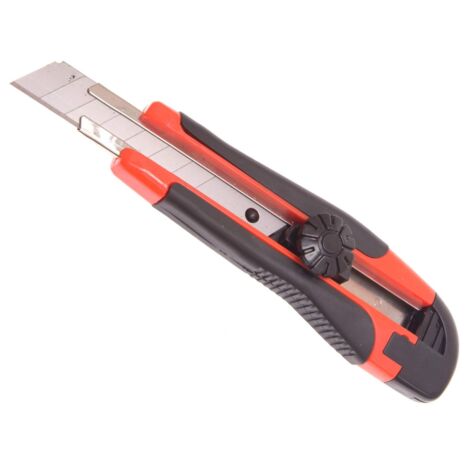 Faithfull Retractable Snap-Off Trimming Knife with 18mm Blade (Model FAITKRS18)