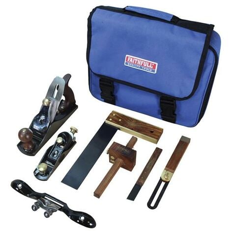 FAITHFULL RI61-CS7PSNMB Carpenter's Tool Kit, 7 Piece FAICARPBAG