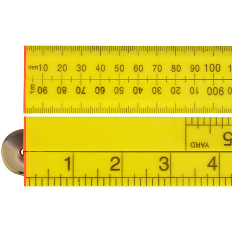 Faithfull RULEFOLD Portable Folding Plastic Box in ABS, Yellow