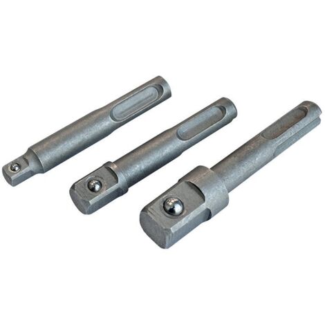 Faithfull SDS+ SDS Plus to Socket Square Drive Adaptor 1/4 3/8 1/2 FAISDSOCSDS
