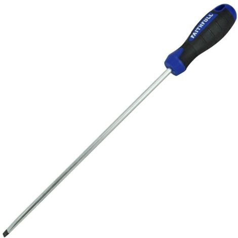 Faithfull Slotted Flared Soft Grip Screwdrive
