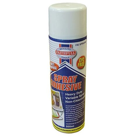 Faithfull Spray Adhesive Non-Chlorinated 500ml FAISPRAYAD