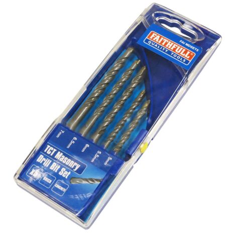 Faithfull Standard Masonry Drill Set, 5 Piece 5-7mm FAIMDSET5