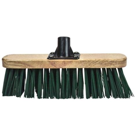 Faithfull Stiff Green Broom Head 300mm 12in Threaded Socket FAIBRSTIF12R