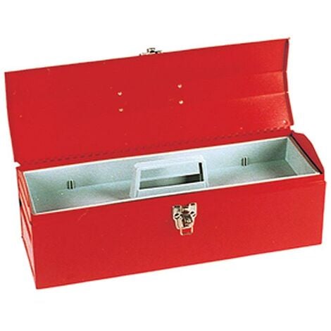 Faithfull TBH101 Metal Barn Toolbox + Tote Tray 48cm (19in) FAITBB19