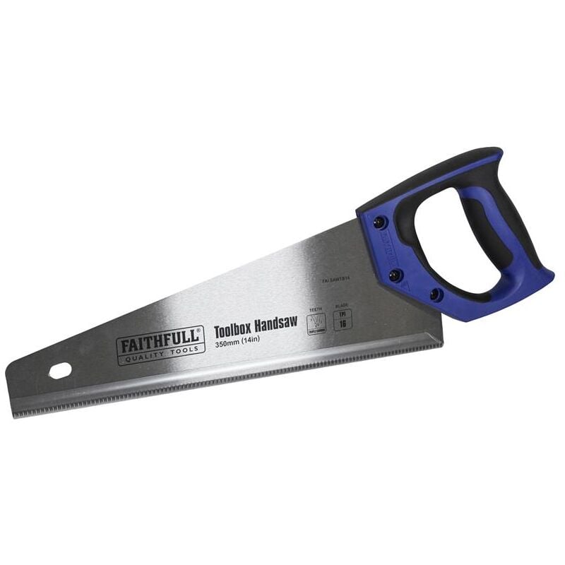 Toolbox Hardpoint Handsaw 350mm (14in) 16 tpi FAISAWTB14 - Faithfull