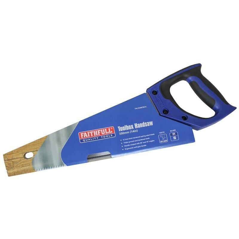 Toolbox Hardpoint Handsaw 350mm (14in) 16 tpi FAISAWTB14 - Faithfull