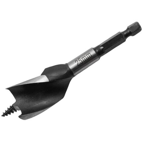 Faithfull Tri-Point Speed Auger Bit 25mm Stubby FAITPAS25