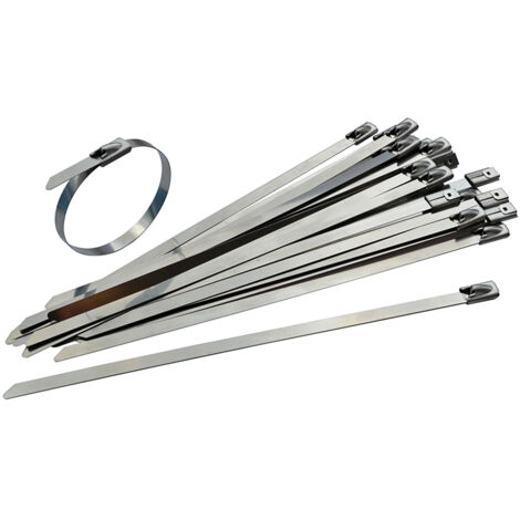 Faithfull TS1-4-46150-316 Stainless Steel Cable Ties 4.6 x 150mm (Pack 50) FAICT15046SS