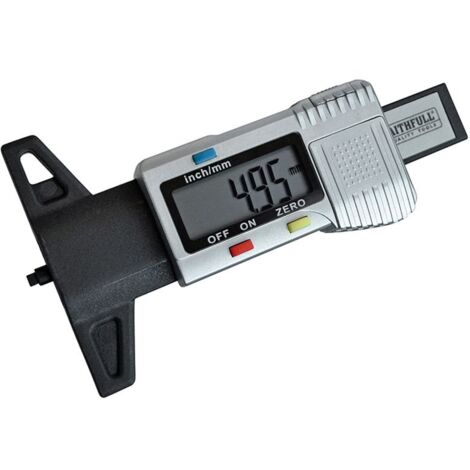 Faithfull Tyre Depth Gauge Digital Readout 0-25mm FAIAUDEPTH
