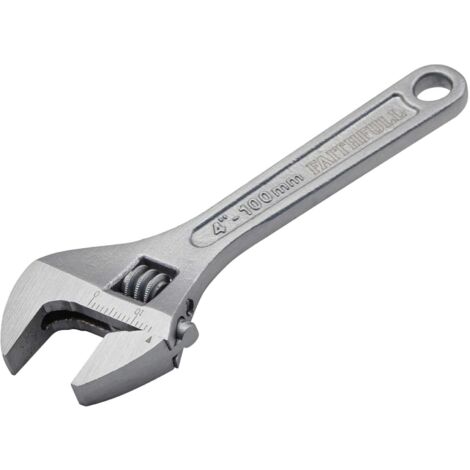 Faithfull UGE3004-V Chrome Adjustable Spanner 100mm (4in) FAIAS100MC