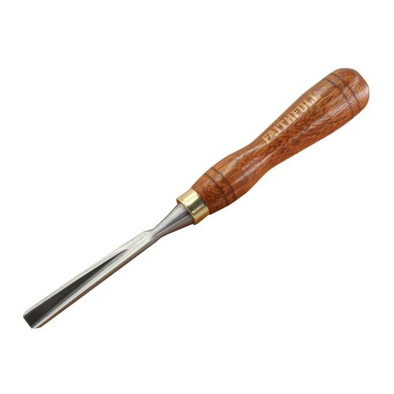 Faithfull - V-Straight Parting Carving Chisel 9.5mm 3/8in FAIWCARV8F