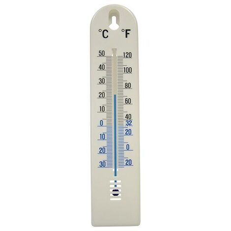Faithfull Wall Thermometer - Plastic 200mm FAITHPLASTIC