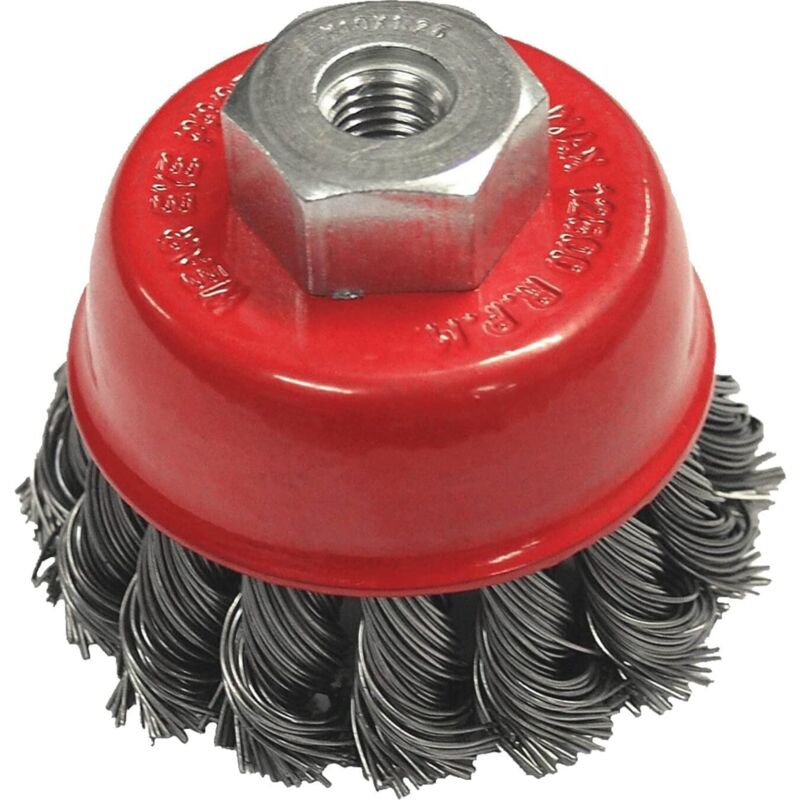 Image of Faithfull - WBT65 Wire Cup Brush Twist Knot 65 x M14 x 2/0.50mm
