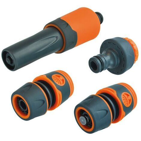 Faithfull YM5814F Plastic Hose Fittings Starter Kit 1/2in FAIHOSEPLKIT