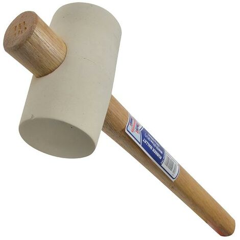 Faithfull YY08RU025G Rubber Mallet - White 567g (20oz) FAIRMW214