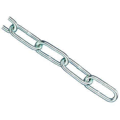 Faithfull Zinc Plated Chain 3mm x 2.5m - Max. Load 80kg FAICHCUT30Z