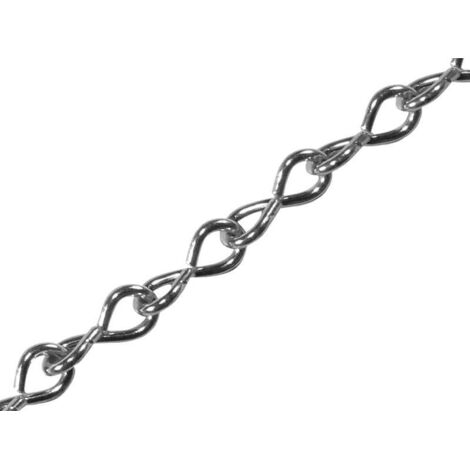 Faithfull Zinc-Plated Jack Chain, 2mm Thickness x 2.5m Length