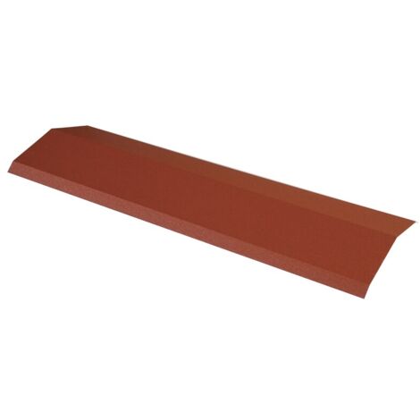 Faîtière 920 mm pour panneau tuile facile en acier galvanisé laqué mat