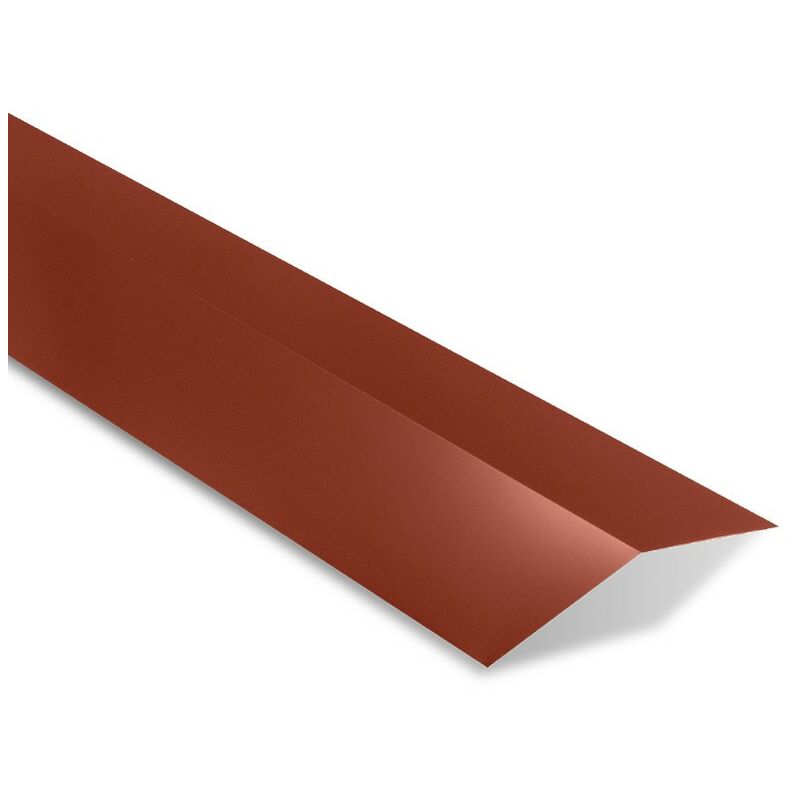 Faîtière double plate universelle Coloris: Rouge Tuile ral 8012 - Dimension: 2100 mm Longueur