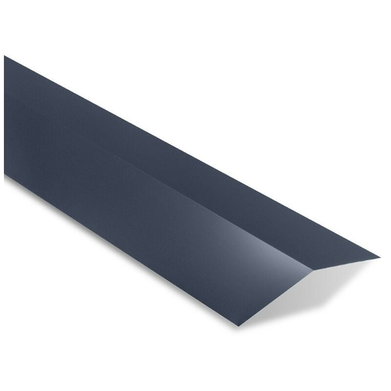 Faîtière double plate universelle Coloris: Bleu Ardoise ral 5008 - Dimension: 2100 mm Longueur