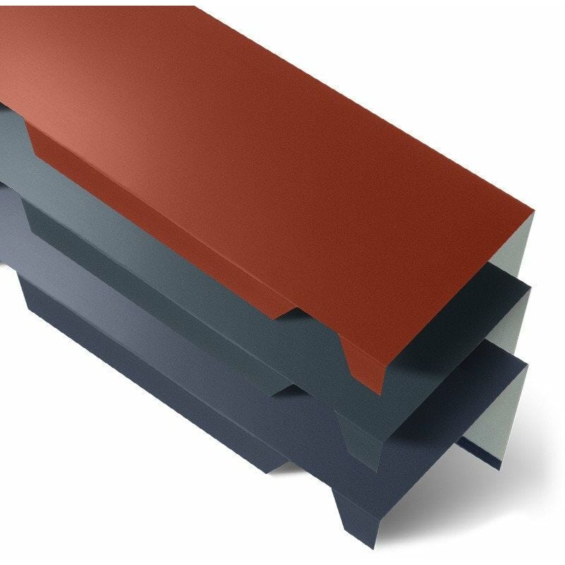 Faîtière Simple Crantée 2100 mm axel® Coloris: Rouge Tuile ral 8012