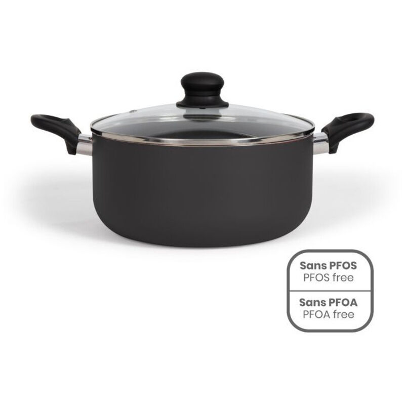 Livoo - Faitout aluminium 24cm avec couvercle MEP150N