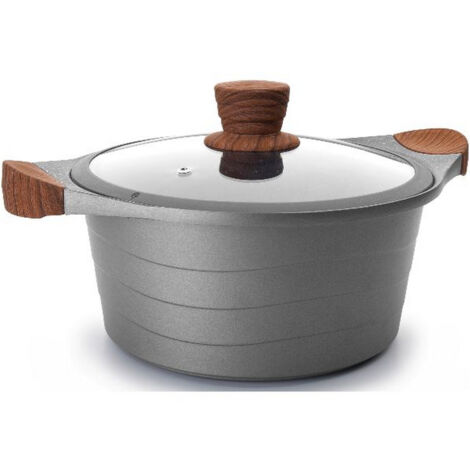 Faitout fonte d'aluminium 20cm + couvercle - Lacor - 27320