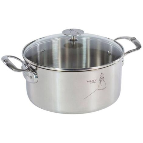 Faitout inox 20cm avec couvercle - De Buyer - 3427.20