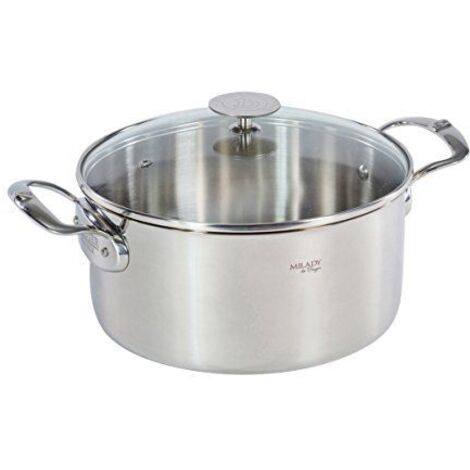 Faitout inox 24cm + couvercle - De Buyer - 3427.24