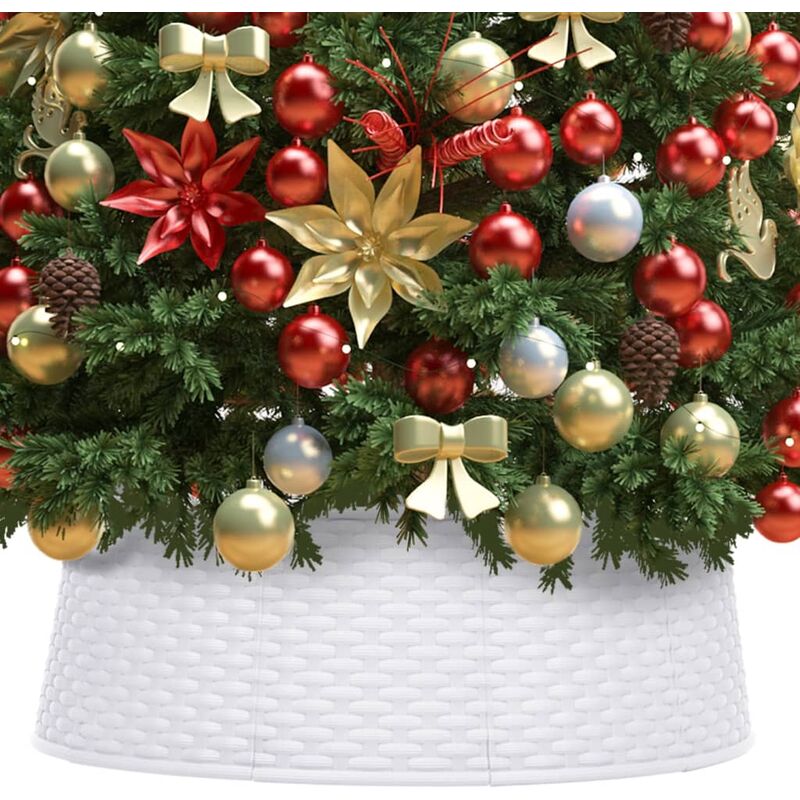 

Falda del árbol de Navidad blanca Ø54x19,5 cm