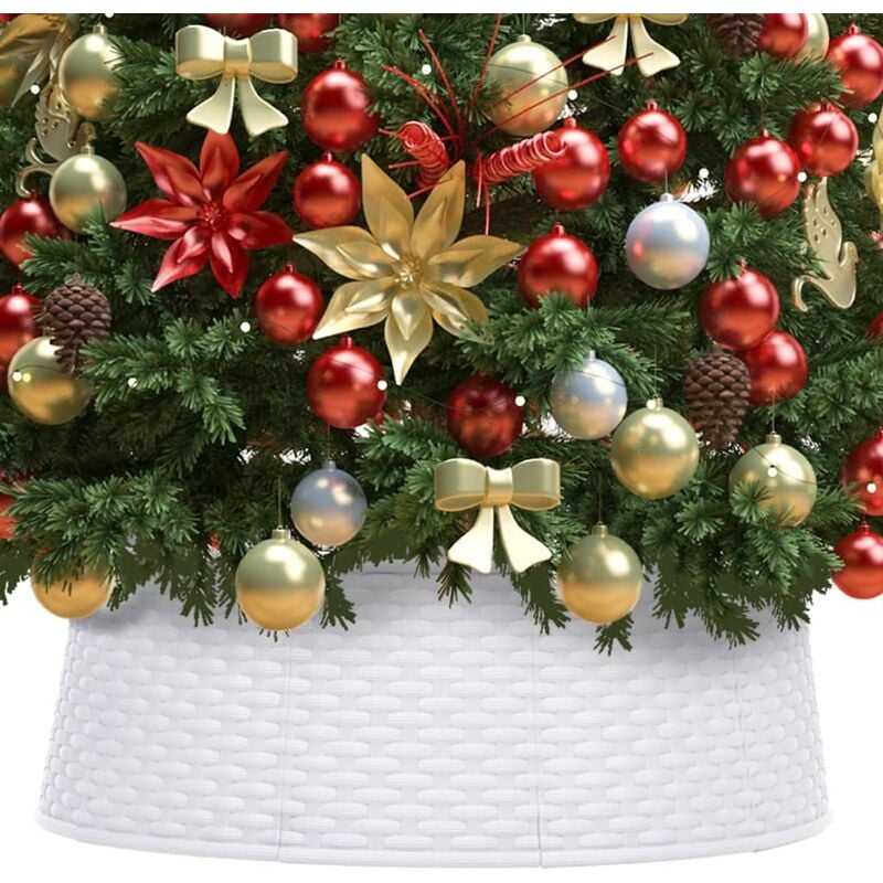 

Falda del árbol de Navidad blanca Ø65x19,5 cm