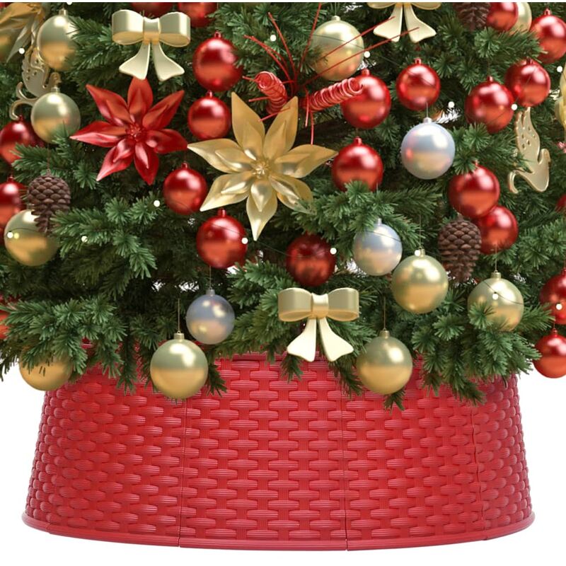 

Falda del árbol de Navidad roja Ø65x19,5 cm