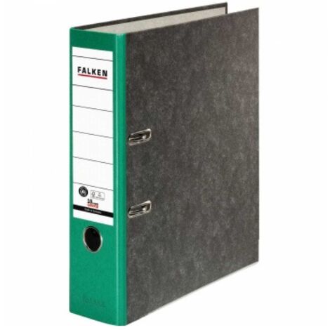 Falken Ordner S80 80024714 DIN A4 80mm RC Pappe grün