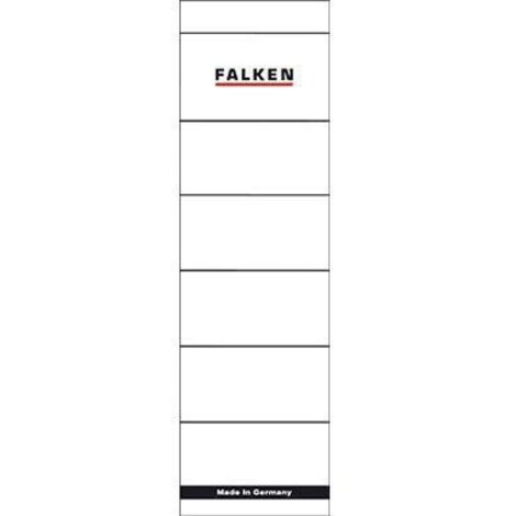 FALKEN Rückenschild Falken breit/kurz 54 x 190 mm (B x H) weiß 10 St./Pack.
