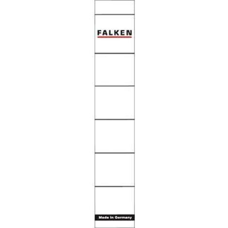 FALKEN Rückenschild Falken schmal/kurz 30 x 190 mm (B x H) weiß 10 St./Pack.