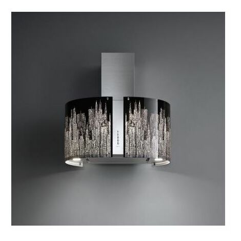 Falmec CJRI85.E50P2ZZZI491F Cappa Mirabilia Led (Round) a Isola 85 Inox 220-240V 50-60Hz PANNELLO COLORATO DA ACQUISTARE SEPARATAMENTE