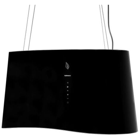 Falmec Mare E.ion hotte îlot noire design verre