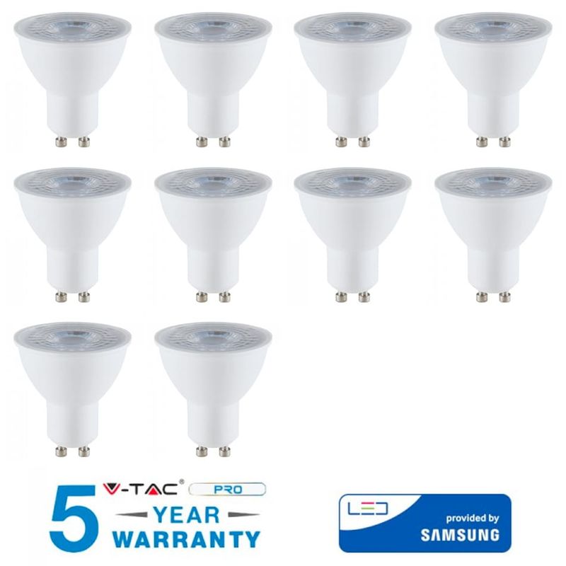 Image of 10 lampadina led gu 10 7.5W samsung faretto luce Naturale