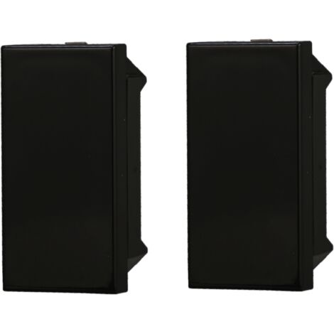 Falso polo compatibile Bticino Axolute colore nero confezione 2pcs Ettroit AN0100