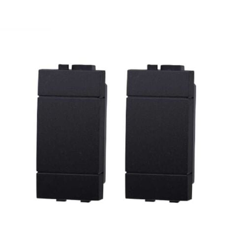 ETTROIT Falso polo compatibile Bticino Livinglight colore nero confezione 2pcs