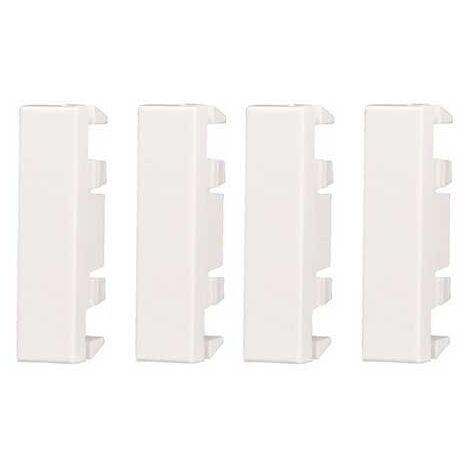 Falso polo mezzo posto 1/2P compatibile Bticino Axolute colore bianco confezione 4pcs Ettroit AB0102