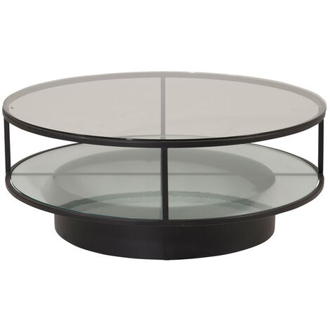 Falsterbo Table basse avec plateau Ø100 cm, verre.