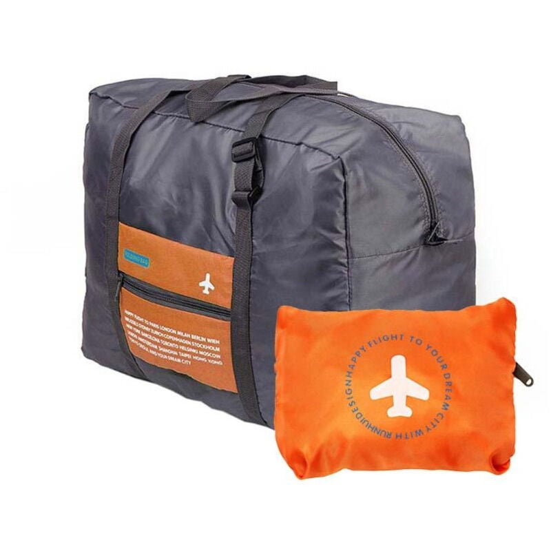 Image of Northix - Faltbare Duffle Bag mit Aufbewahrungstasche - Orange