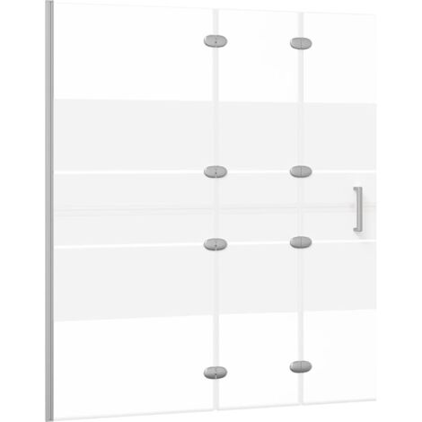 Faltbare Duschkabine ESG 120x140 cm Weiß vidaXL